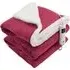 Electric Throw Blanket with Timer - Deep Pink