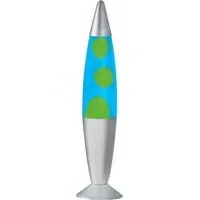 16 inch Lava Lamp - Blue, Silver