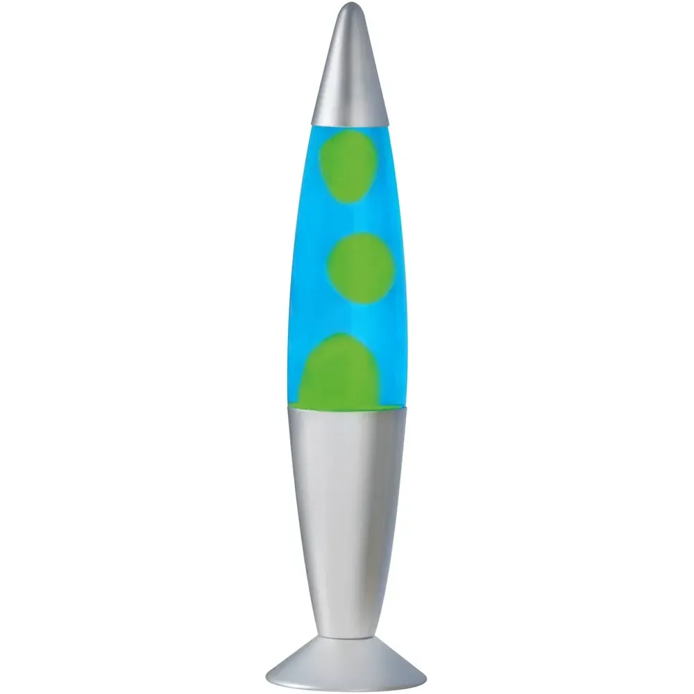 16 inch Lava Lamp - Blue, Silver image