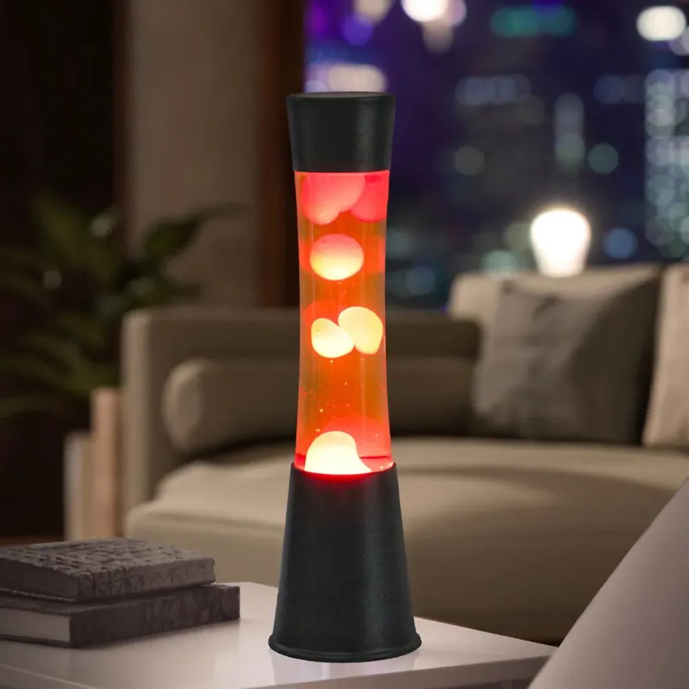 16 inch Tower Lava Lamp - Orange, Aluminium