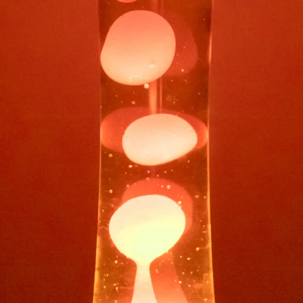 16 inch Tower Lava Lamp - Orange, Aluminium