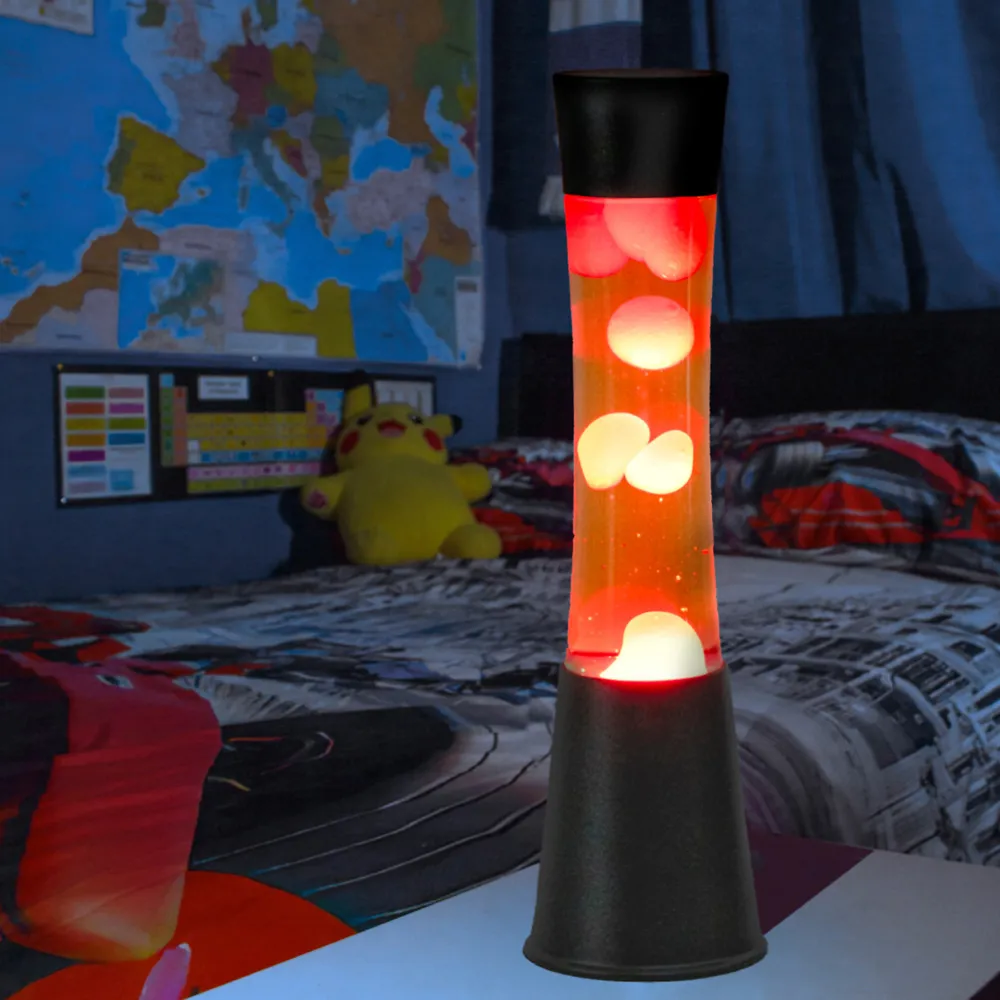 16 inch Tower Lava Lamp - Orange, Aluminium