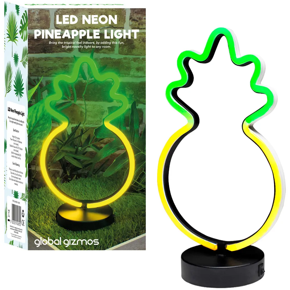 Pineapple LED Neon Light 30cm - Multi