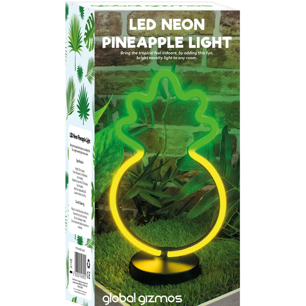 Pineapple LED Neon Light 30cm - Multi