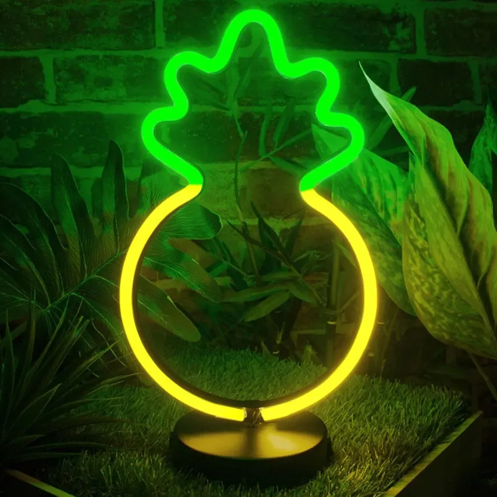 Pineapple LED Neon Light 30cm - Multi