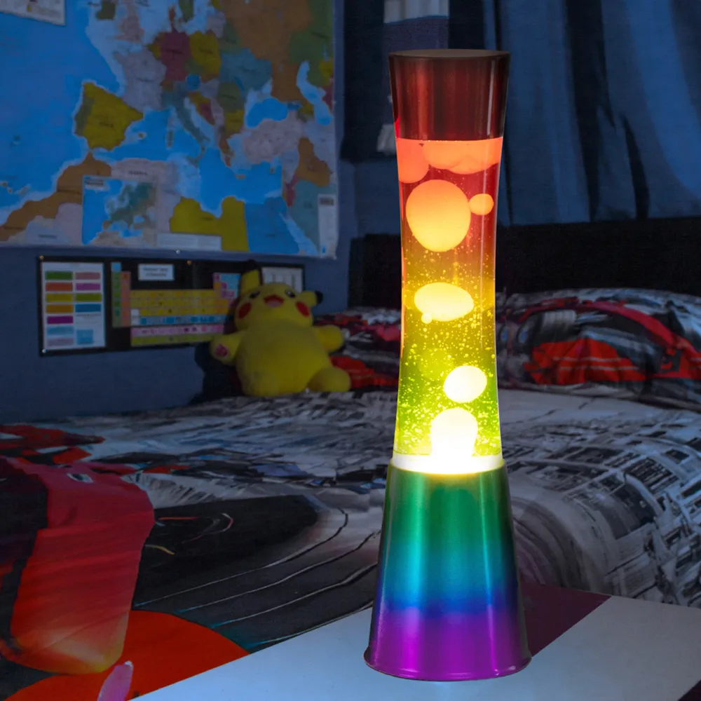 Rainbow Lava Tower Lamp 16 inch - Multi
