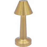 Rechargeable LED Table Lamp with Touch Control - Brass