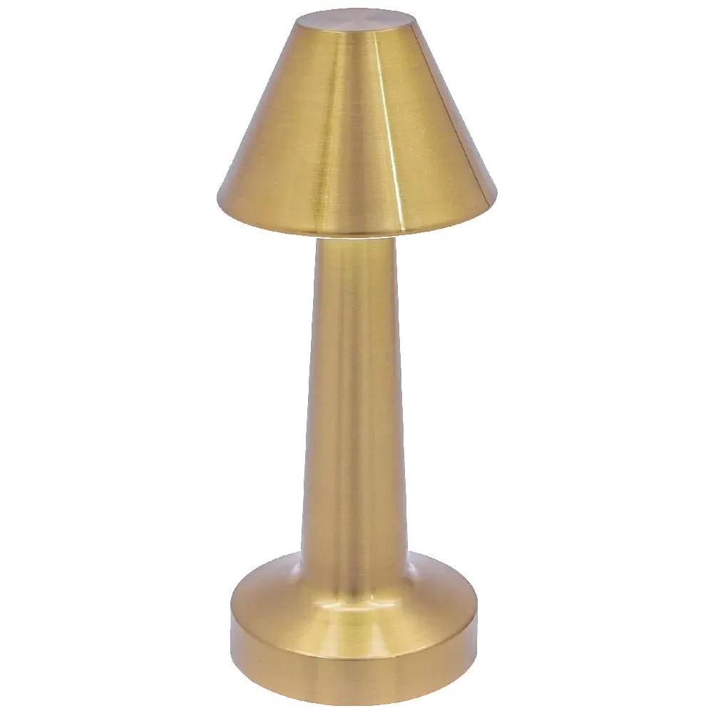 Rechargeable LED Table Lamp with Touch Control - Brass image