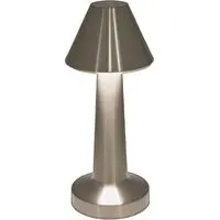 Rechargeable LED Table Lamp with Touch Control - Silver