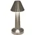 Rechargeable LED Table Lamp with Touch Control - Silver