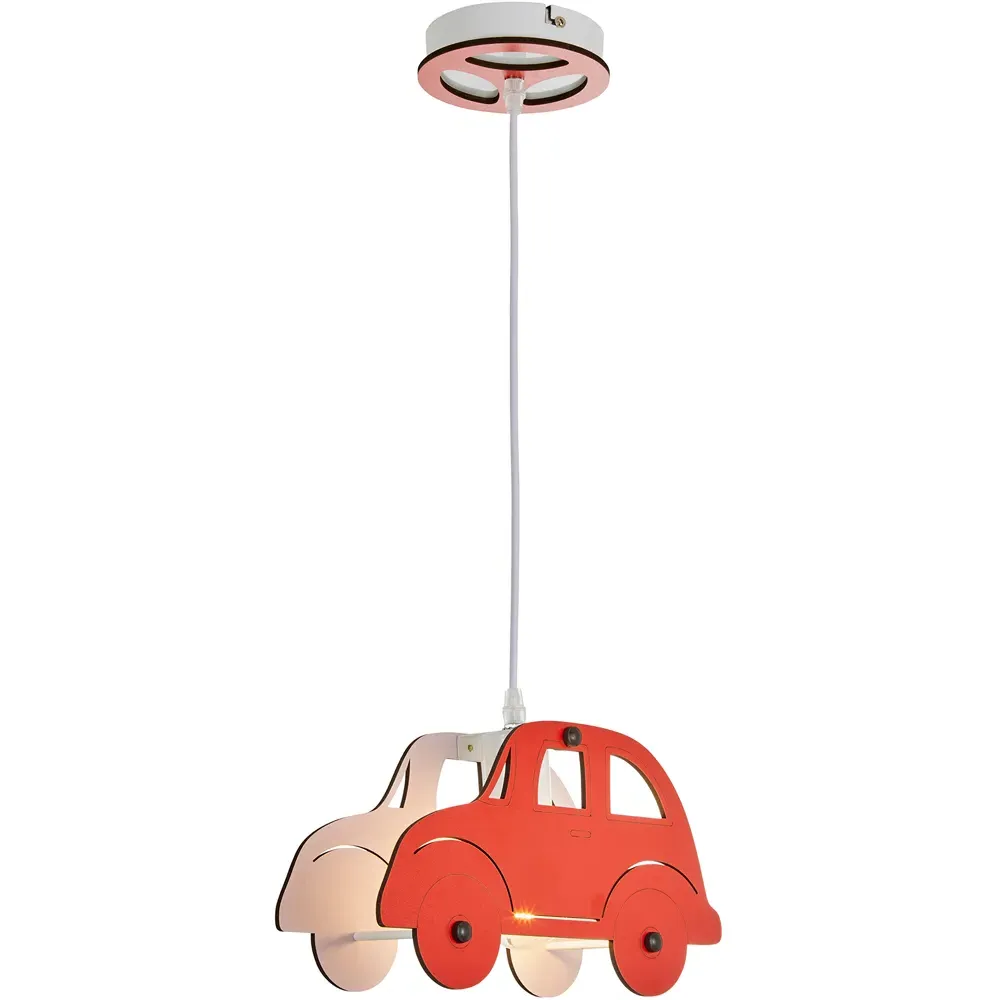 3D Car Ceiling Light - Red