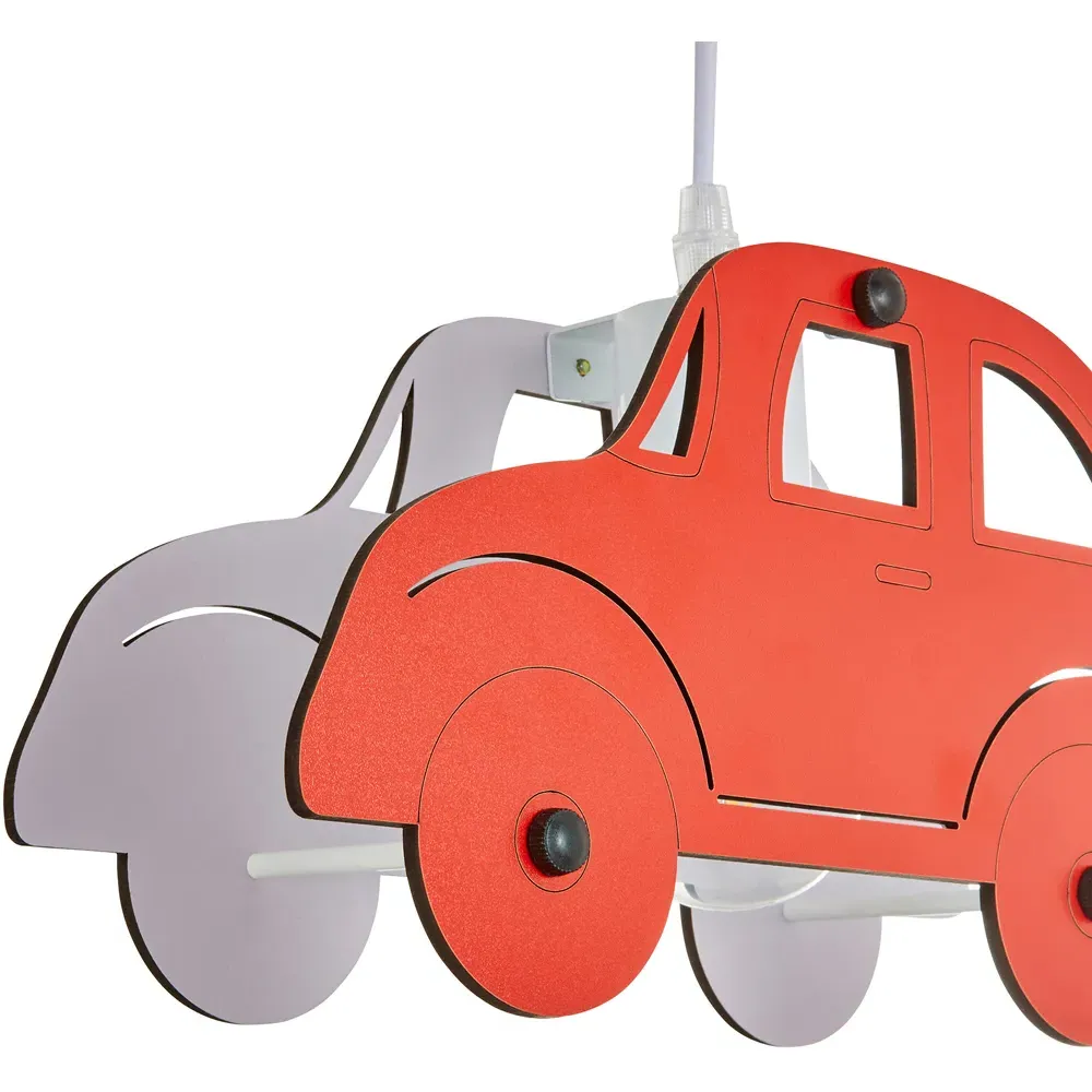 3D Car Ceiling Light - Red