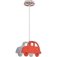 3D Car Ceiling Light - Red