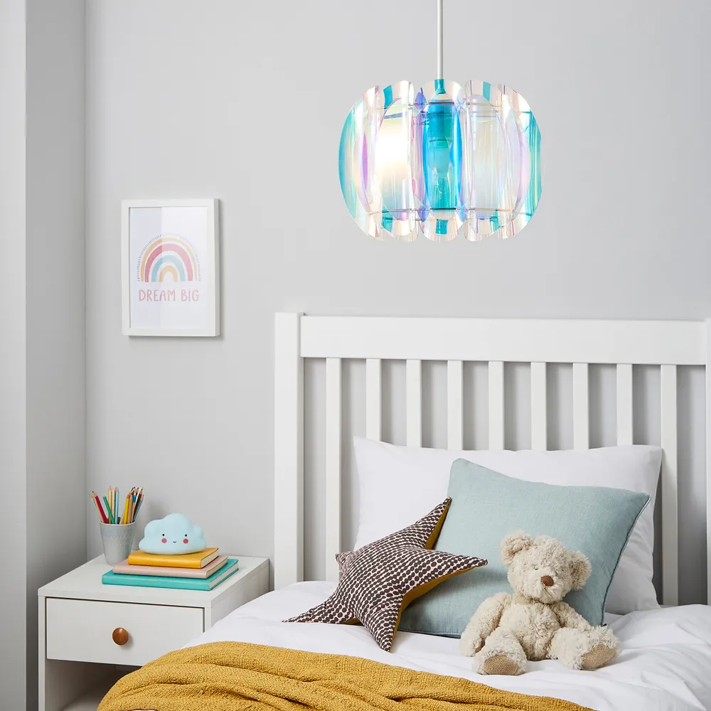 Disco Iridescent Pendant Shade - Multi
