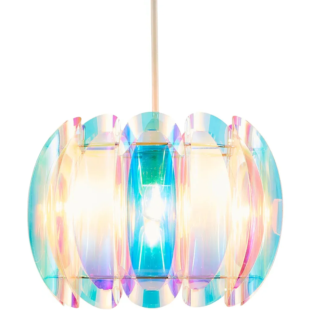 Disco Iridescent Pendant Shade - Multi