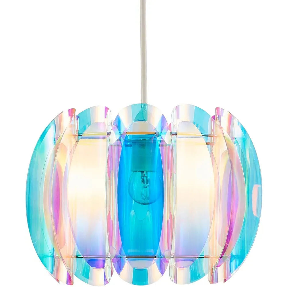 Disco Iridescent Pendant Shade - Multi image