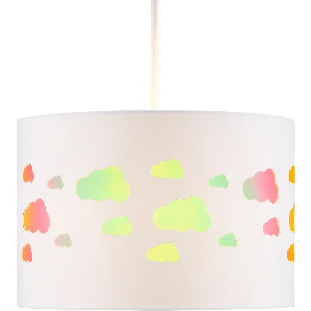Easyfit Clouds Iridescent Pendant Shade - White