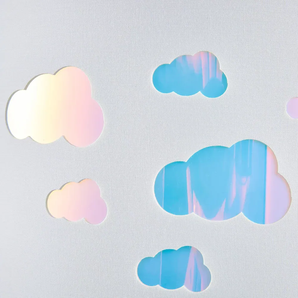Easyfit Clouds Iridescent Pendant Shade - White