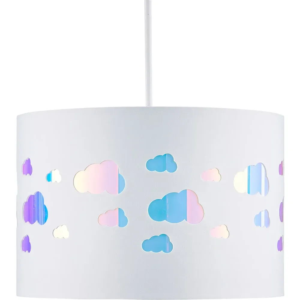 Easyfit Clouds Iridescent Pendant Shade - White image