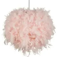 Easyfit Feathery Lamp Shade - Pink