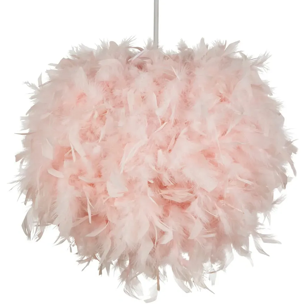 Easyfit Feathery Lamp Shade - Pink