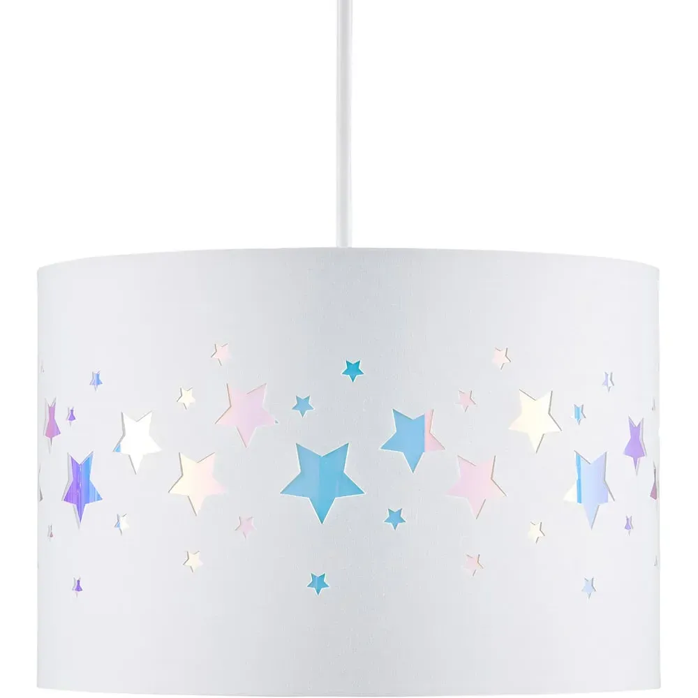 Easyfit Stars Iridescent Pendant Shade - White