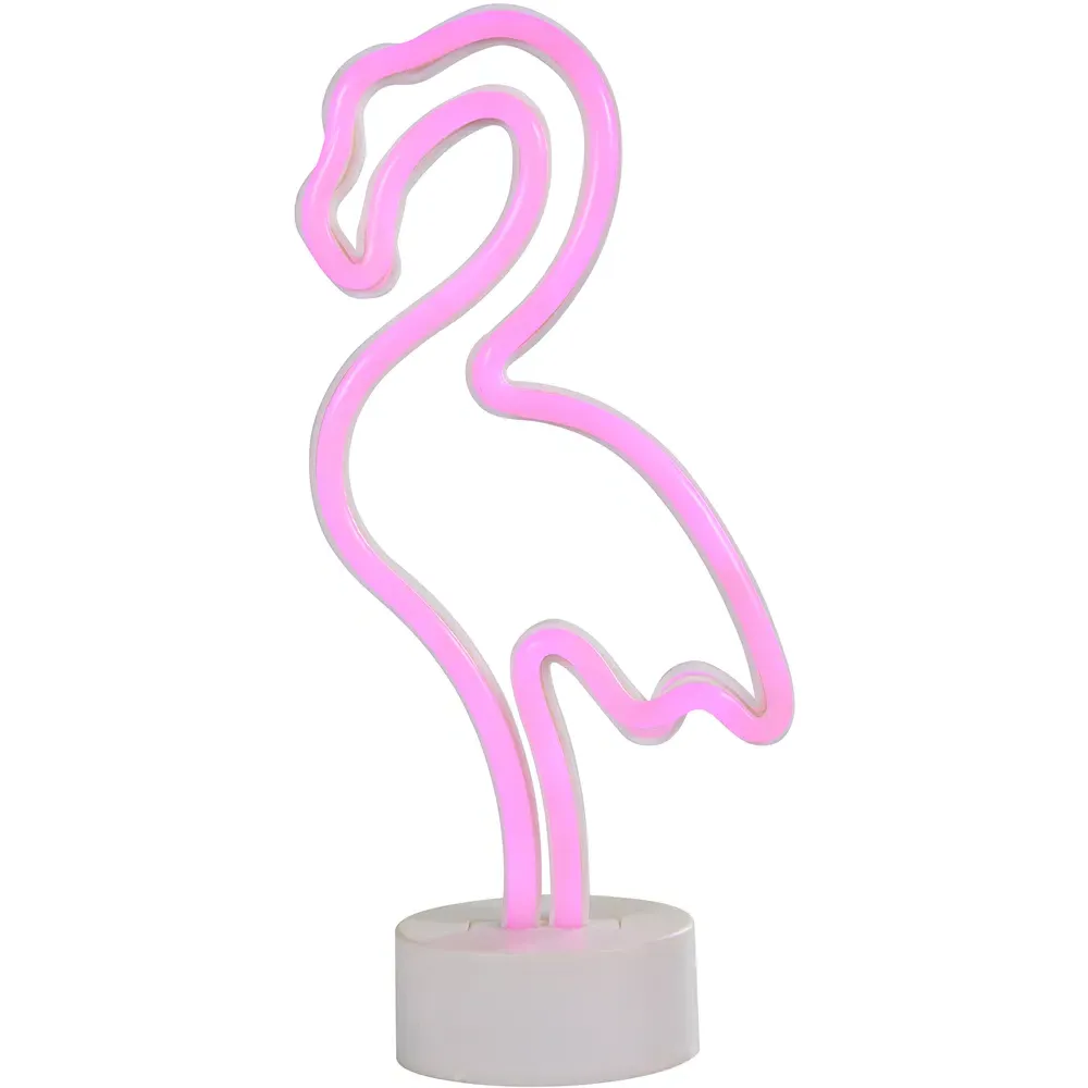 Flamingo Neon LED Table Light - Pink