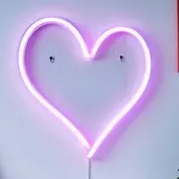 Heart Neon LED Wall Light - Pink