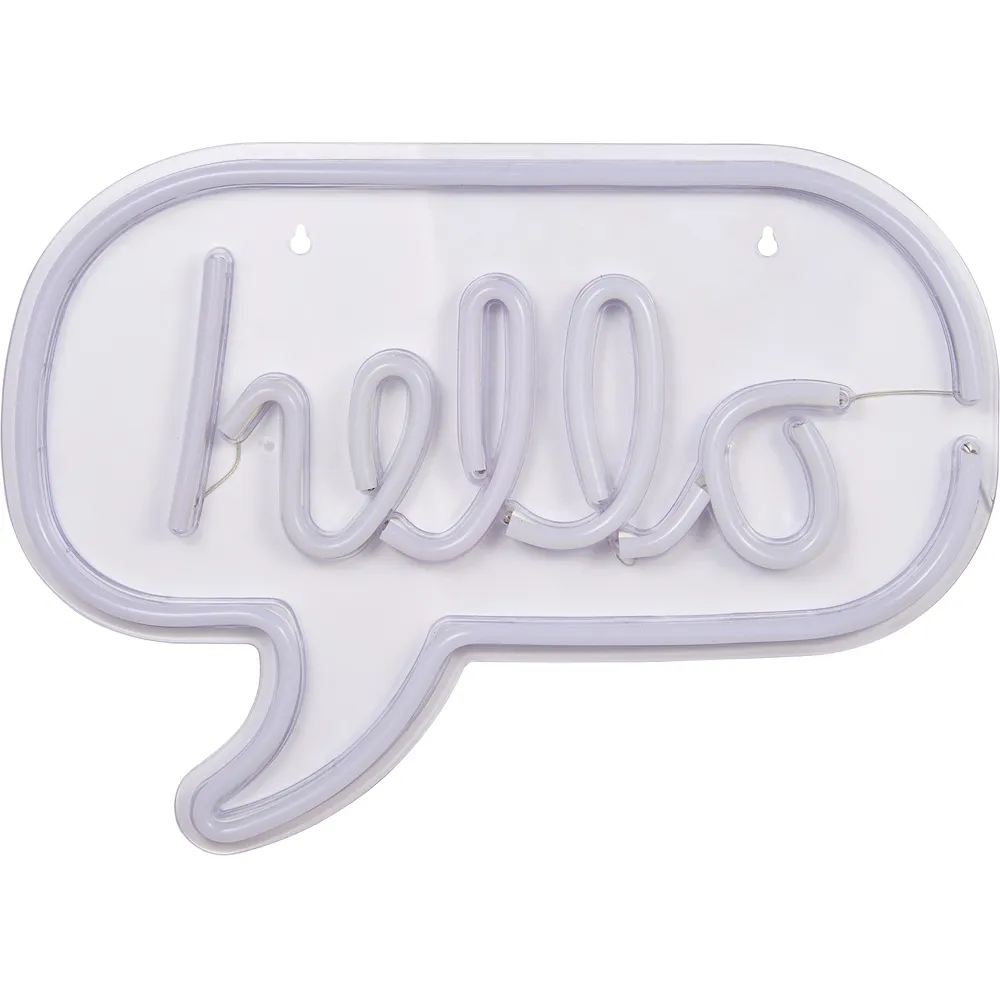 Hello Bubble Neon LED Wall Light - Pink