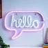 Hello Bubble Neon LED Wall Light - Pink