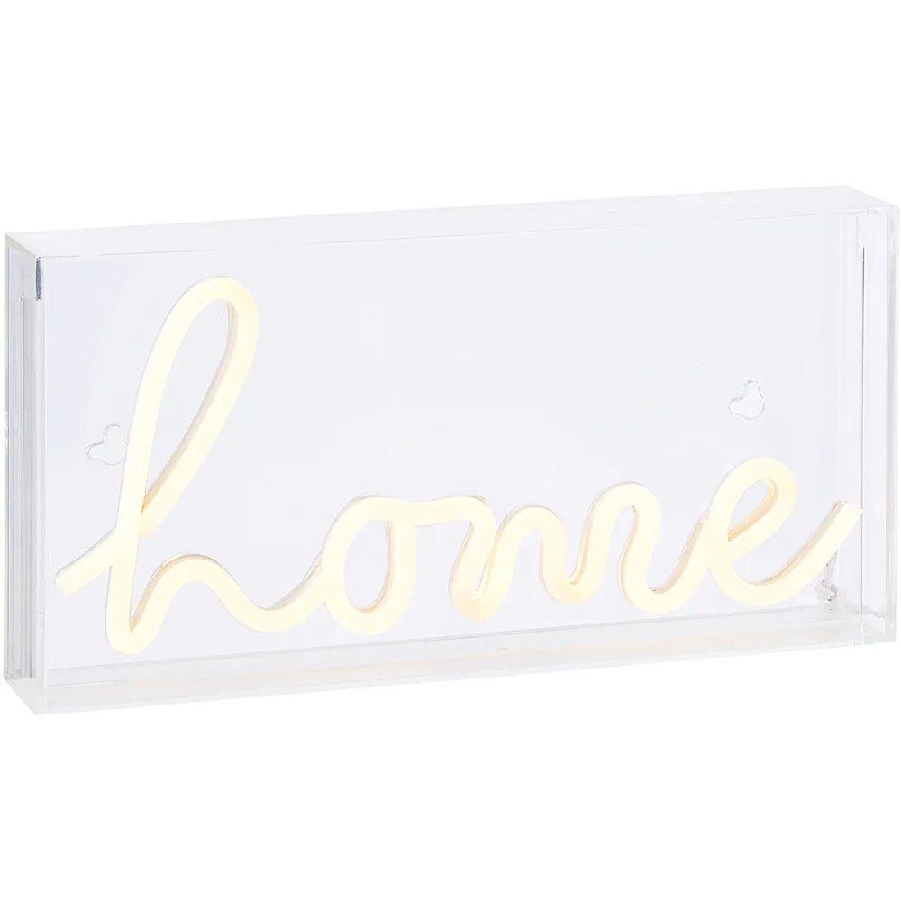 Home Neon Acrylic Light Box - White