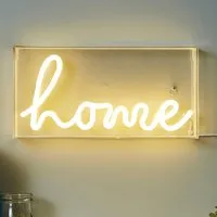 Home Neon Acrylic Light Box - White