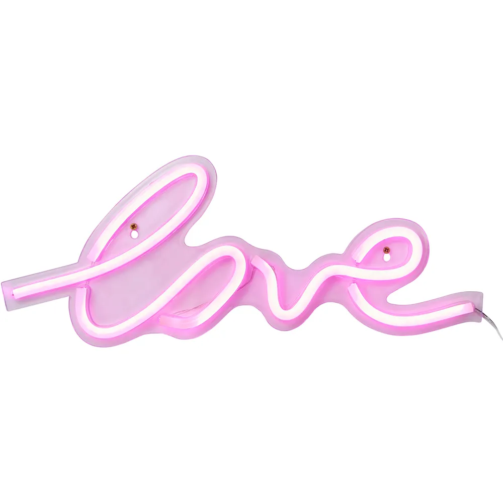 Love Pink Neon LED Wall Light