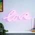 Love Pink Neon LED Wall Light