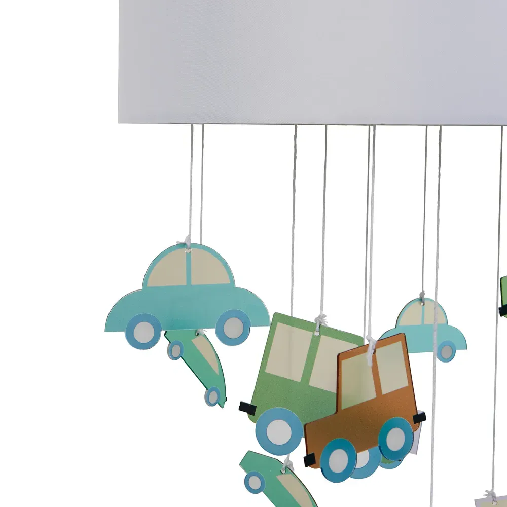 Mobile Easyfit Cars Lamp Shade - White