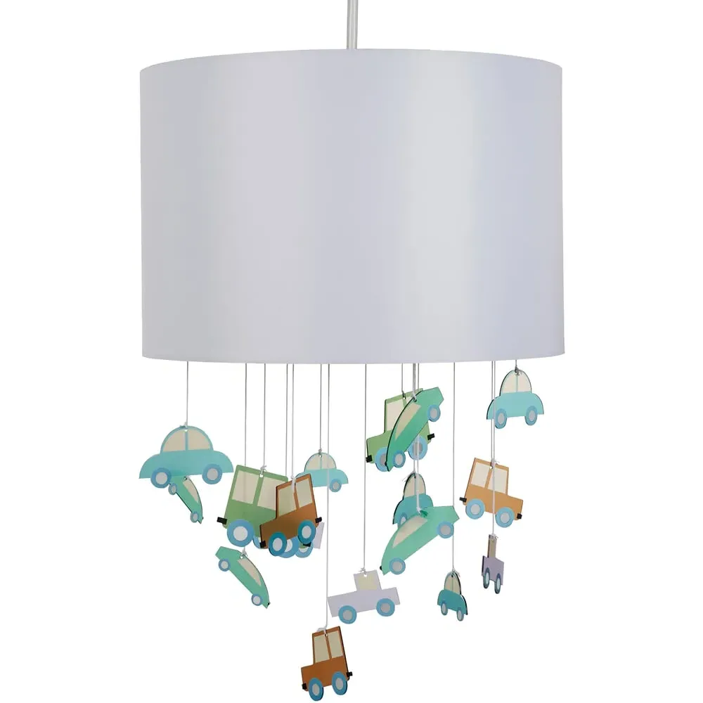 Mobile Easyfit Cars Lamp Shade - White image