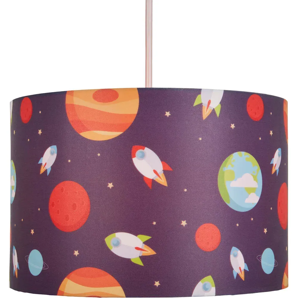 Outer Space Easyfit Lamp Shade - Blue