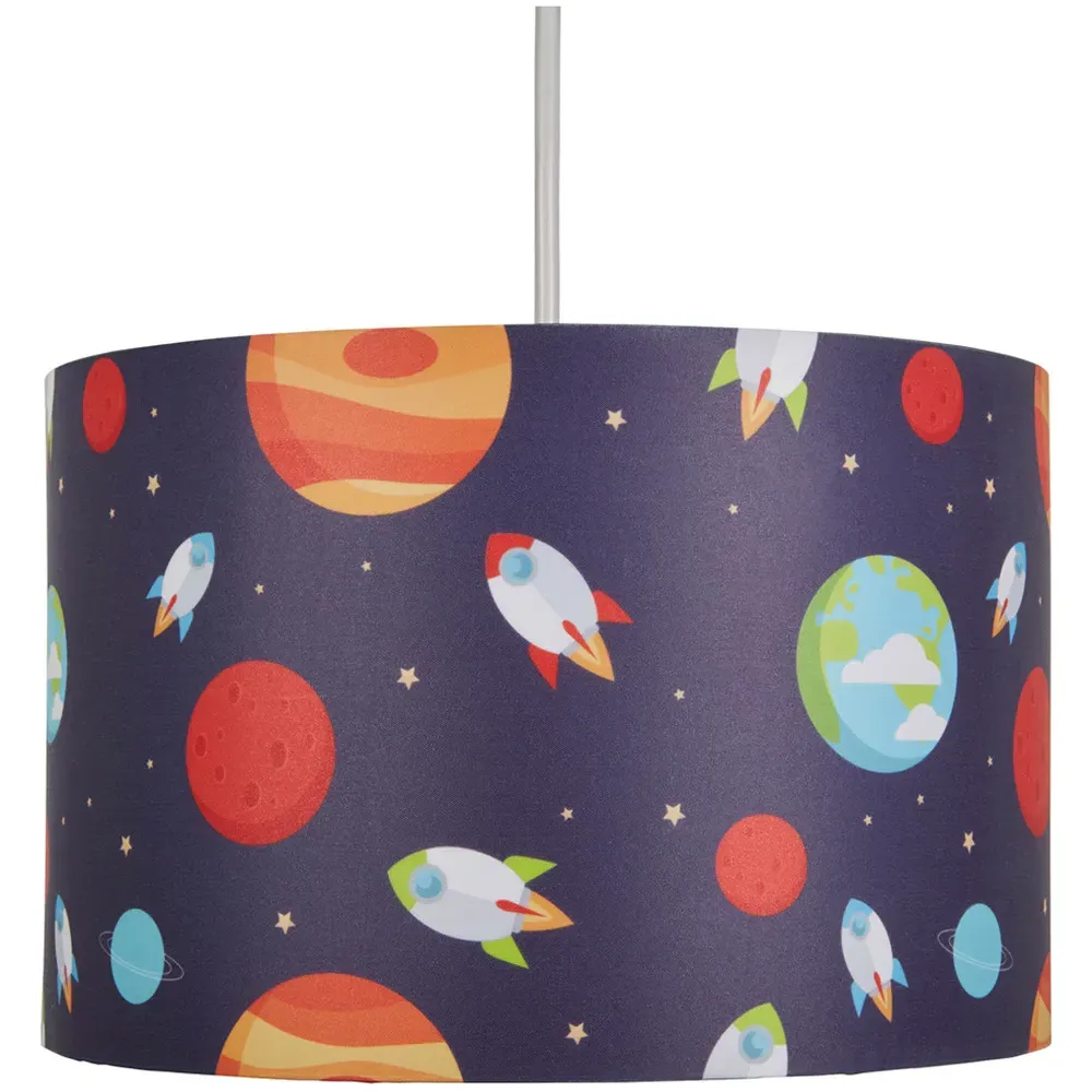 Outer Space Easyfit Lamp Shade - Blue image