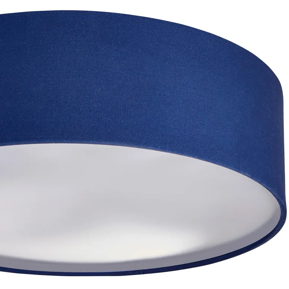 Round 3 Light Flush Ceiling Light - Navy