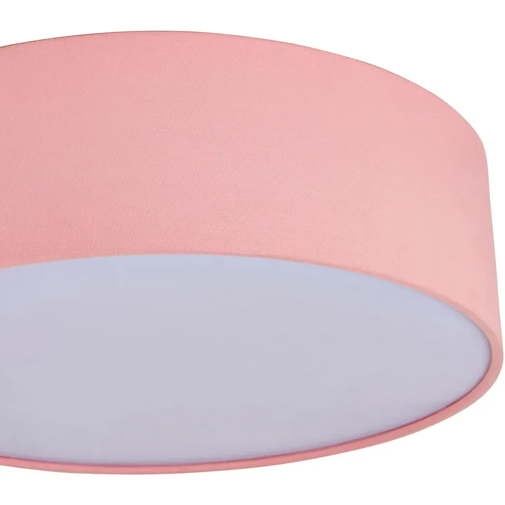 Round 3 Light Flush Ceiling Light - Pink