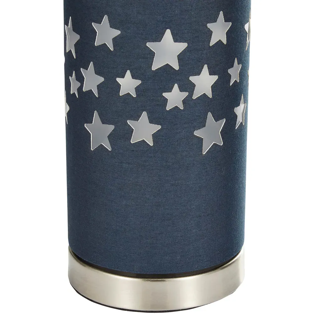 Stars Cut Out LED Table Lamp - Navy Blue