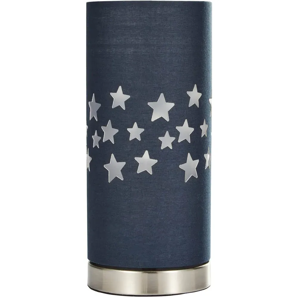Stars Cut Out LED Table Lamp - Navy Blue image