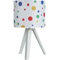 Tripod Table Light with Dots - White