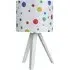 Tripod Table Light with Dots - White
