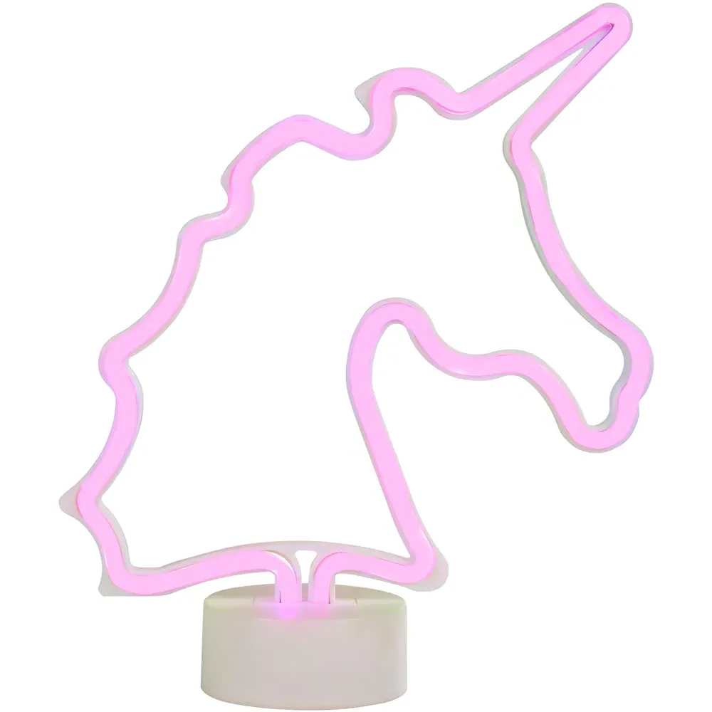 Unicorn Neon LED Table Light - Pink