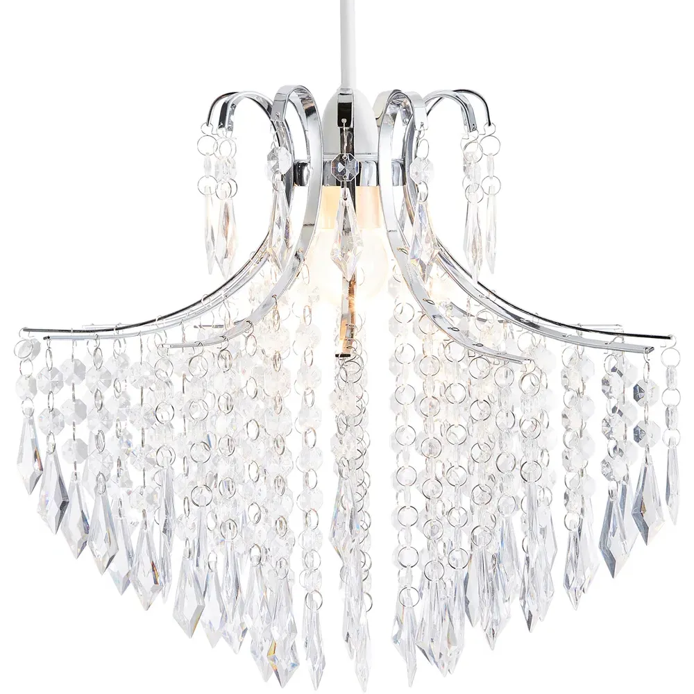 Waterfall Droplet Ceiling Light - Clear