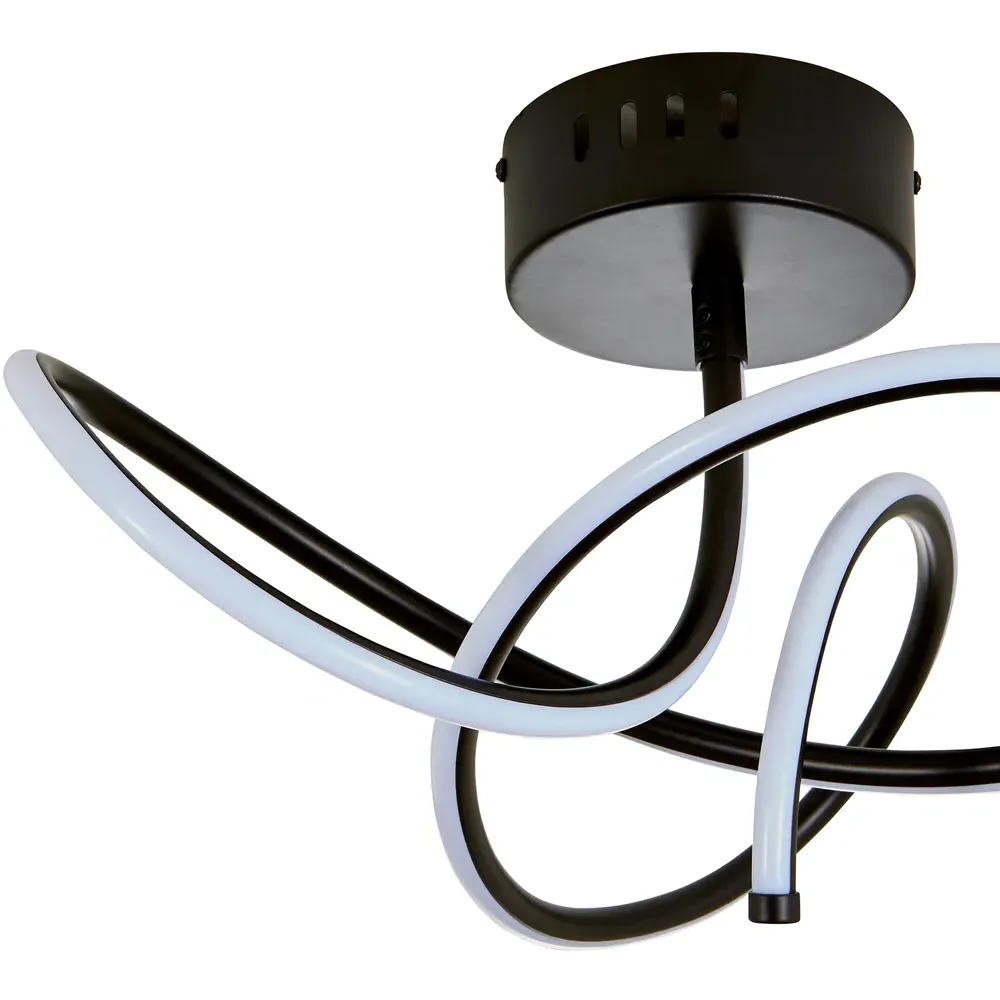 Whirly LED Ceiling Light - Black