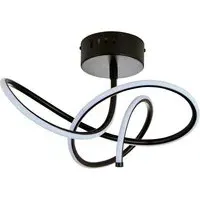 Whirly LED Ceiling Light - Black