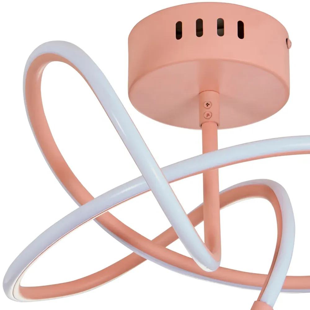 Whirly LED Ceiling Light - Pink