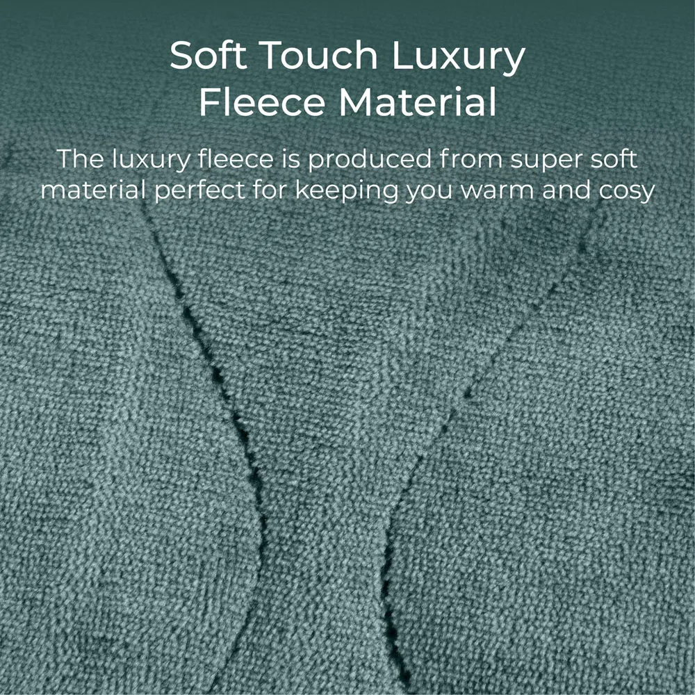 Carmen Electric Heated Throw Blanket - Green, Fleece